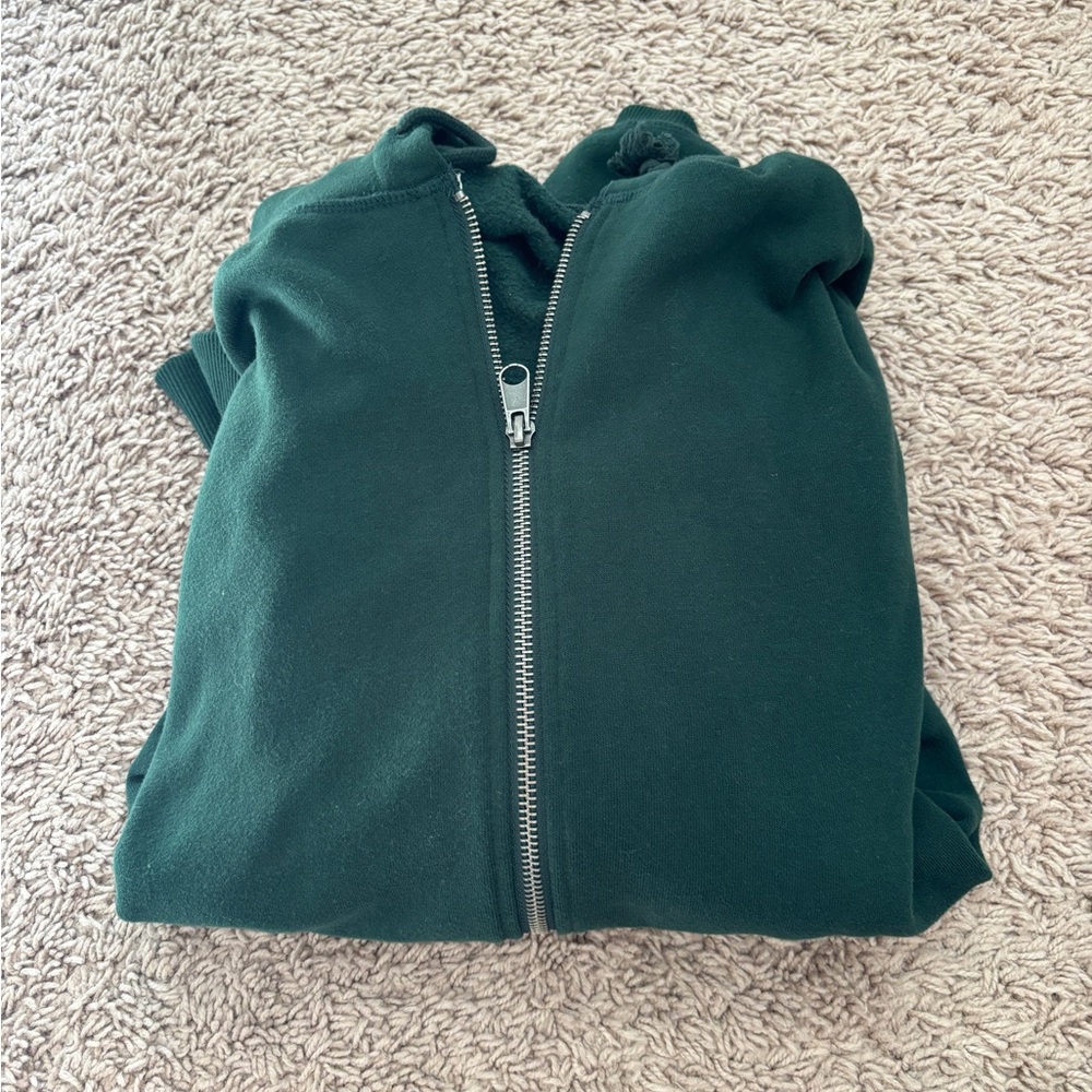 Green Zip-Up Hoodie Aeropostale